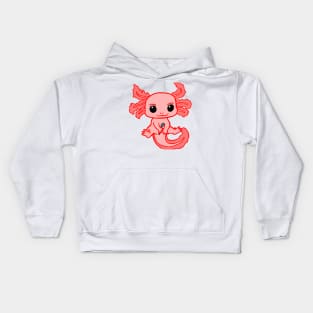 Spoonie Axolotl (Red) Kids Hoodie